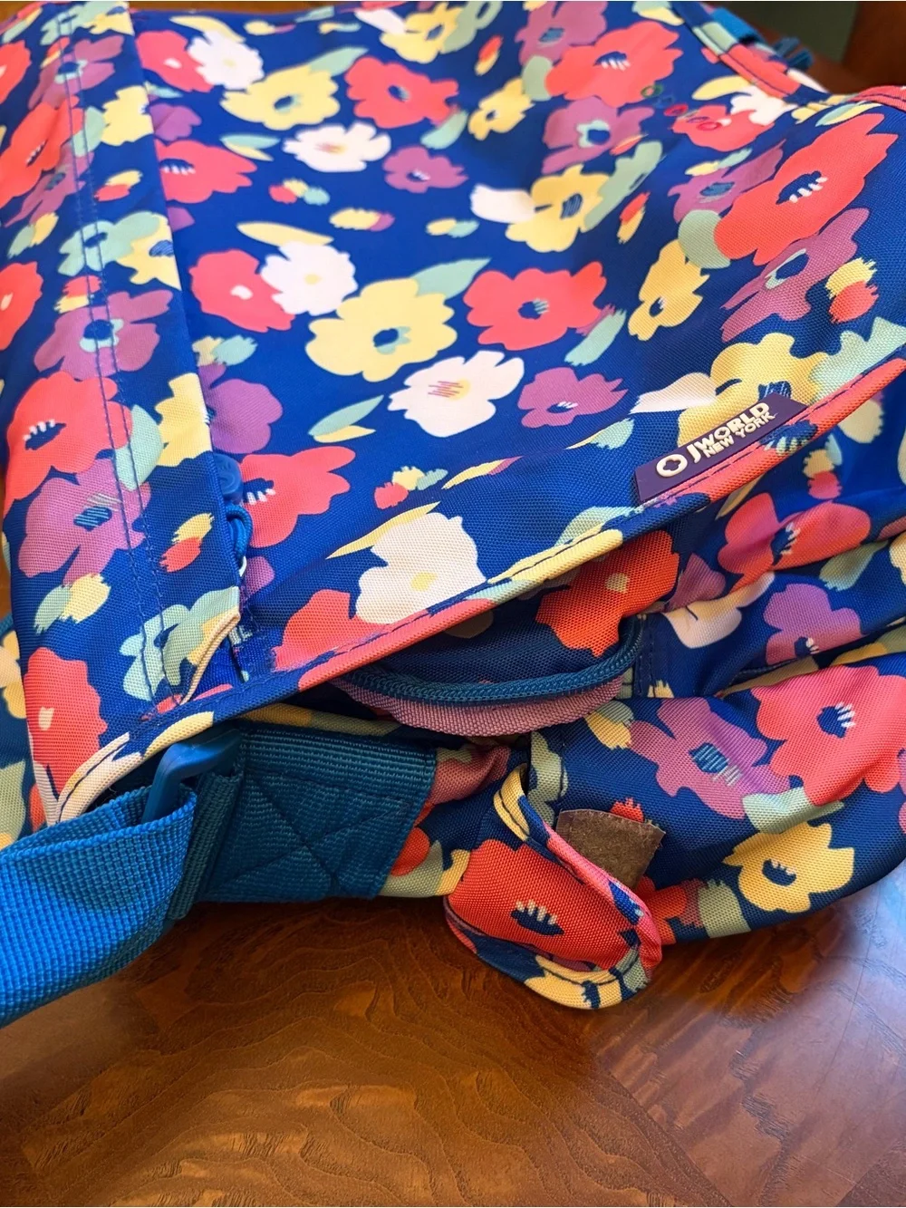 Floral Blue Messenger Bag - Unknown Brand